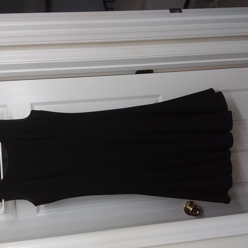 Calvin Klein black fit and flair dress size 6